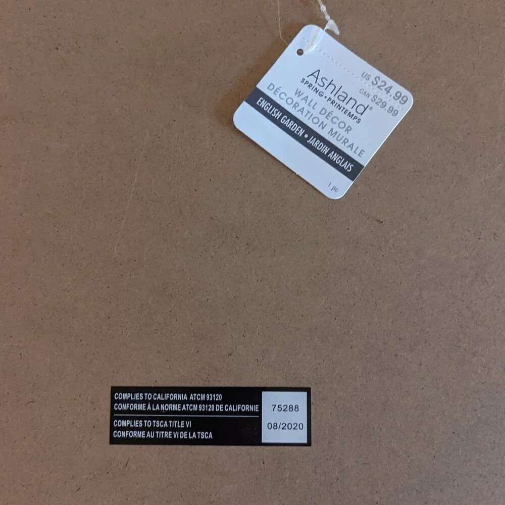 NWT Blue Floral Botanical Farmhouse Vintage Home Wall Decor Michaels Ashland NEW - Picture 6 of 7